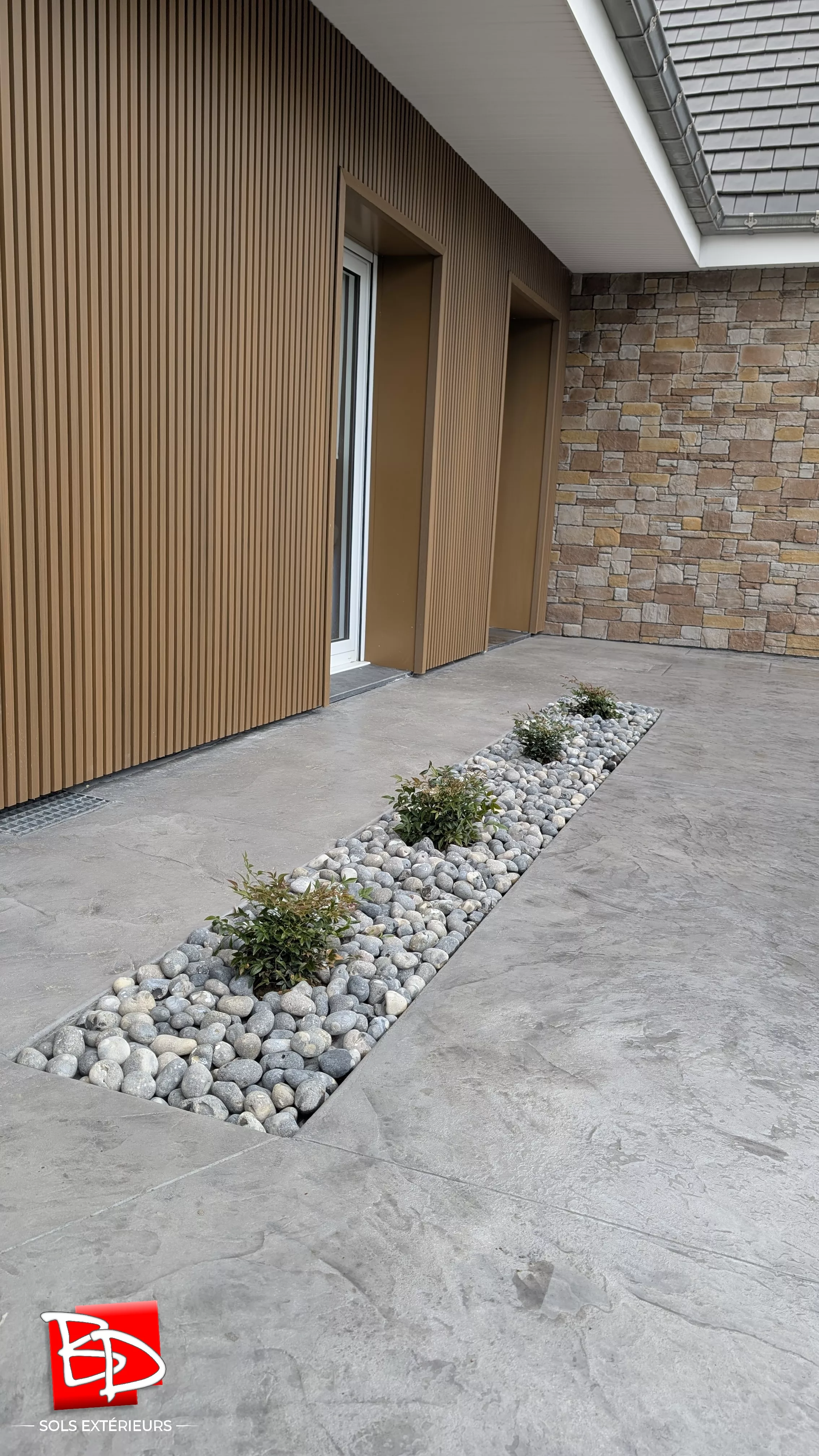 Evidement pour massif