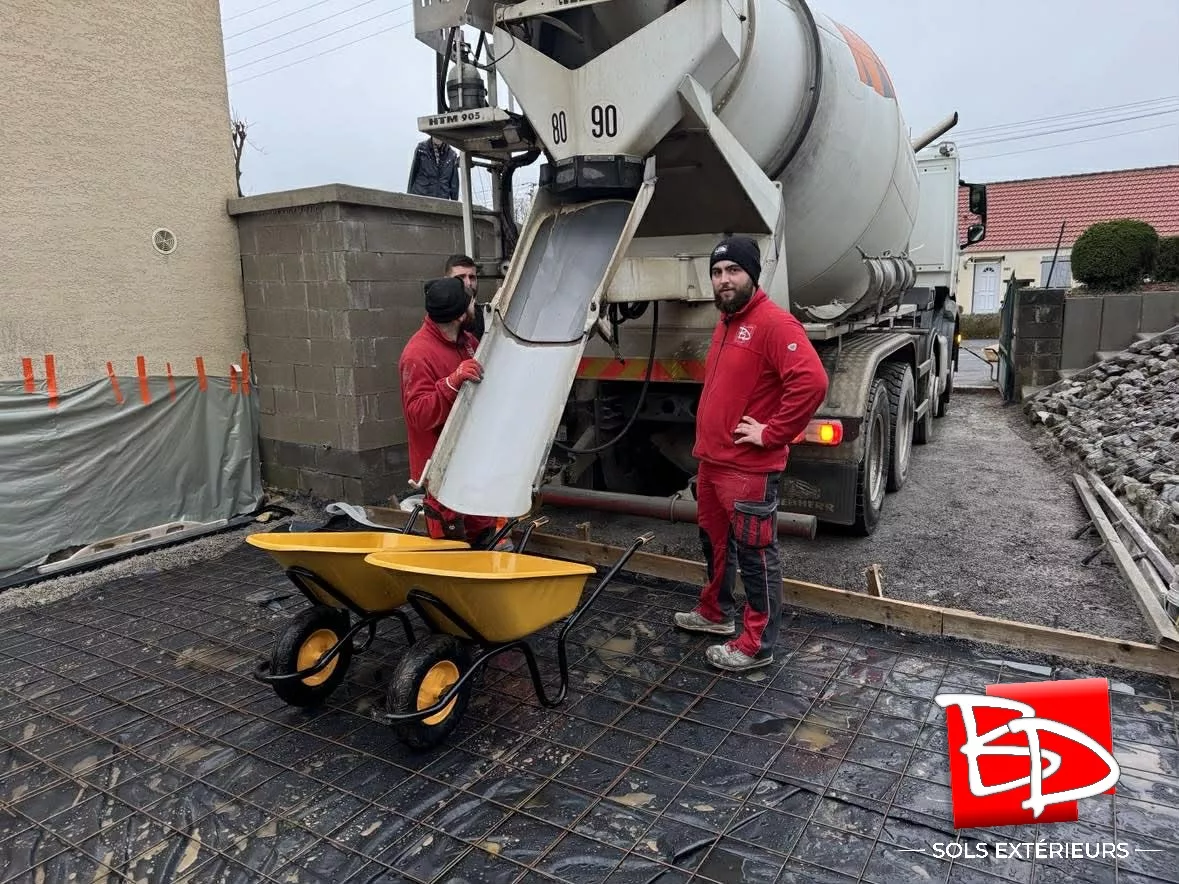 👉 Terrassement, Coulage = c'est reparti 😍😍😍