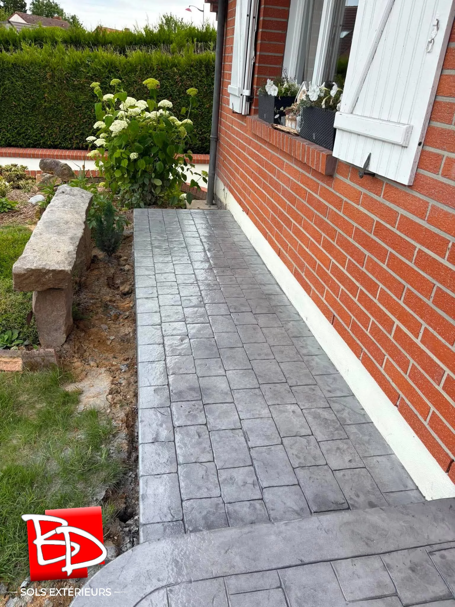 Trottoirs en pavés