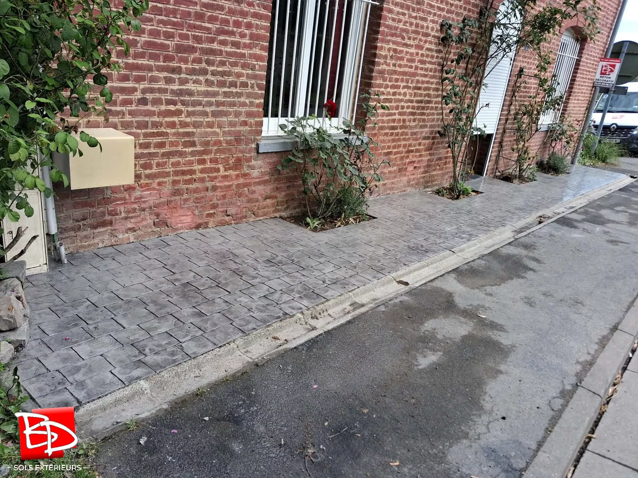 Trottoir en pavés