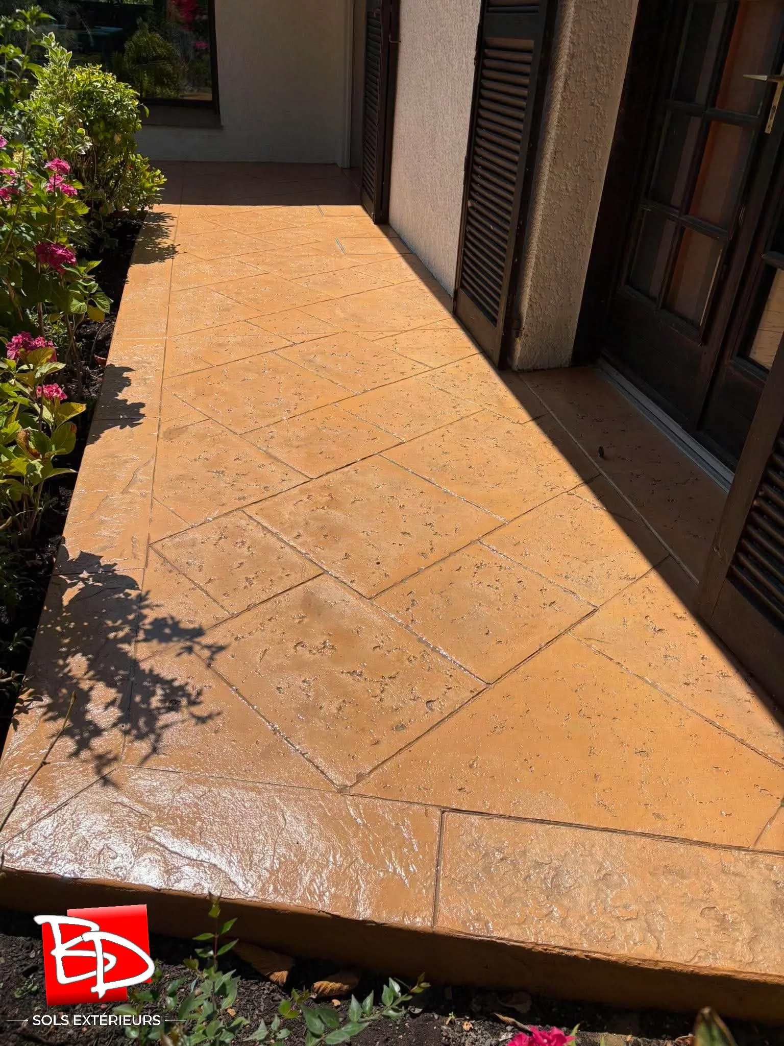 Trottoir avec bordures Italiennes